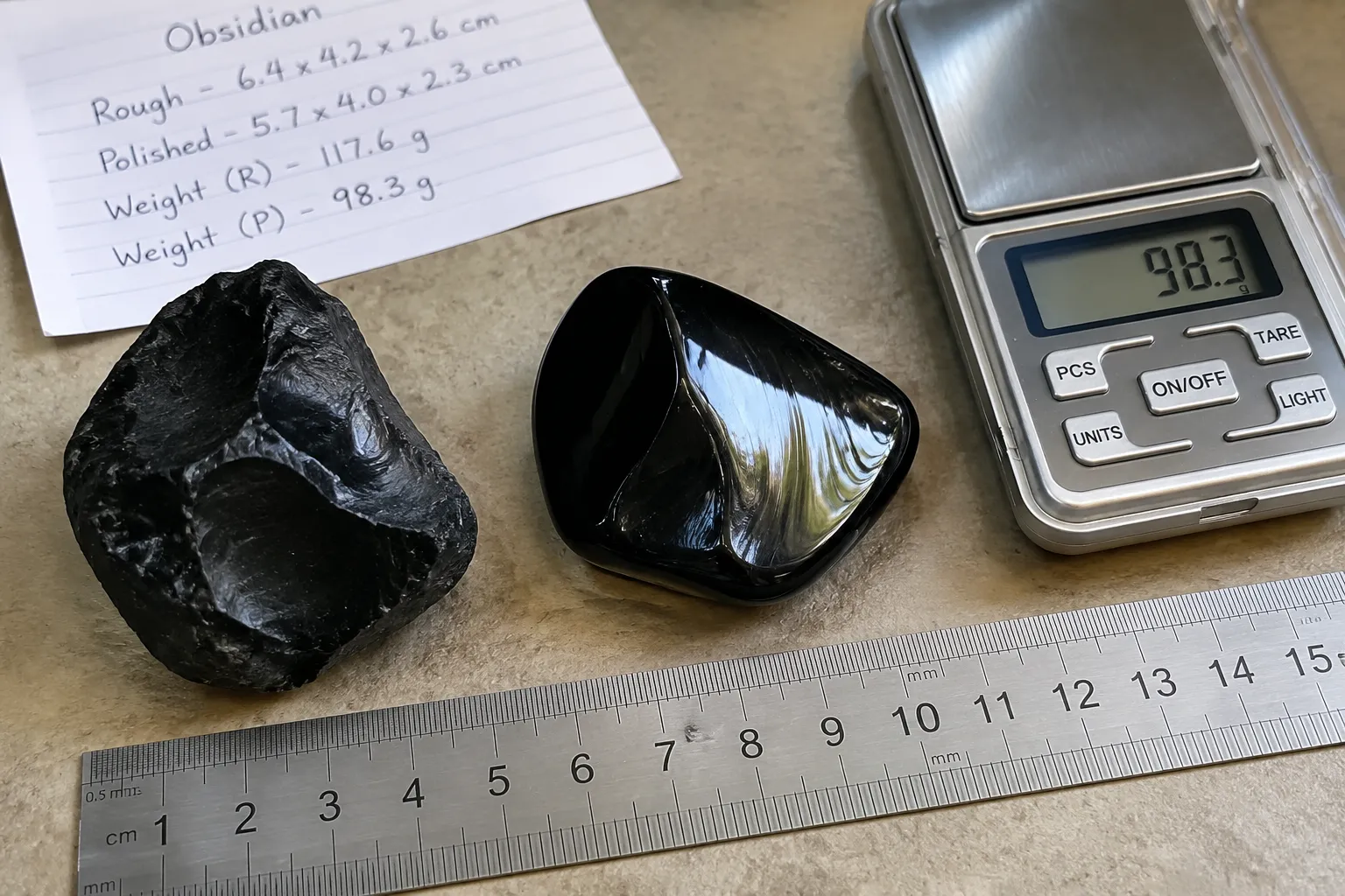 How to Check Obsidian Size, Weight, and Scale in Online Listings